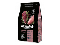 AlphaРet Superpremium, Sterilised корм д/кошек (утка/индейка)
