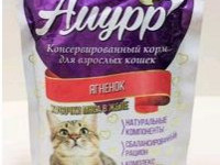 Амурр, влажный корм д/кошек (ягненок в желе)