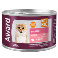 Award Starter, влажный корм для котят до 4 месяцев (индейка)