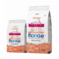 Monge, SL, Extra Small, корм д/собак мелких пород (лосось/рис)