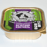 ZooRing, влажный корм д/кошек в желе (вечерний коктейль)