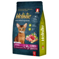 Зоогурман, Holistic Adult 7+ корм д/кошек (утка/яблоки/рис)