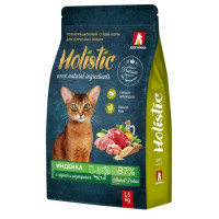 Зоогурман, Holistic, корм д/кошек взрослых (индейка/груша)