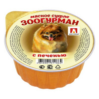 Зоогурман, Мясное суфле влажный корм д/кошек (печень)
