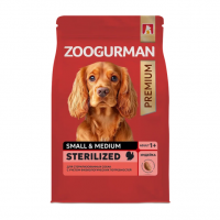 Zoogurman Red,Sterilised для собак мелких/средних пород (индейка)