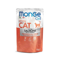 Monge, Cat Grill Pouch, влажный корм д/котят (лосось)