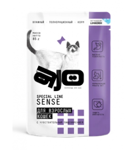 AJO Cat Sense, влажный корм д/кошек с чувствит.пищеварением