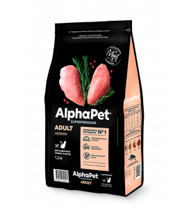 AlphaРet Superpremium, корм д/кошек (цыпленок)