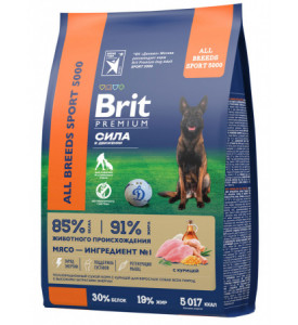 Brit, Premium Dog Sport, корм д/собак с высокими затратами энергии