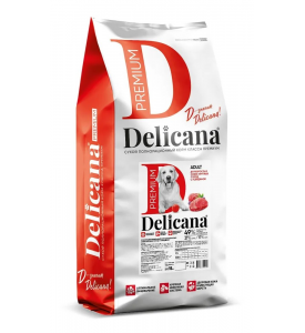 Delicana, Adult, корм д/собак крупных пород (говядина)