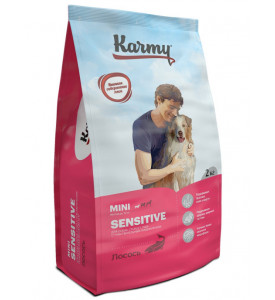 Karmy, Sensitive Mini, корм д/собак мелких пород (Лосось)