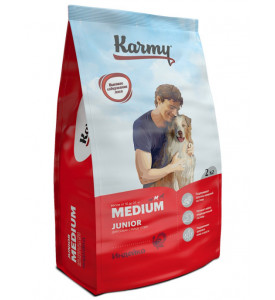 Karmy, Medium Junior, корм д/щенков средних пород (Индейка)