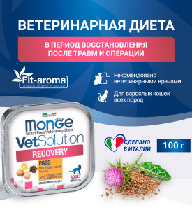 Monge, Recovery, влажный корм д/кошек (восстановление)