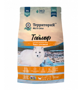 ТерриториЯ, Таймыр сухой корм д/собак мини пород (рыба с брусникой)