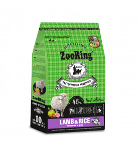 ZooRing, Lamb&Rice, корм д/собак (ягненок/рис)