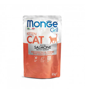 Monge, Cat Grill Pouch, влажный корм д/котят (лосось)