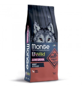 Monge, BWild Low Grain низкозерновой корм д/собак всех пород (мясо оленя)